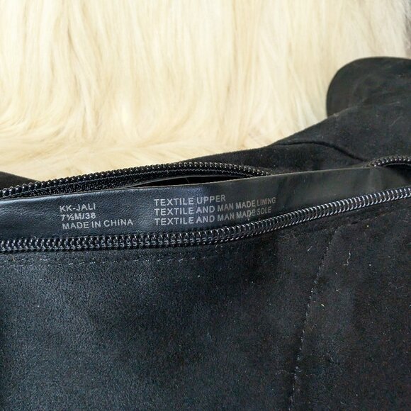 NEW Kelly & Katie Jali Over-the-Knee Stretch Boots | Black Faux Suede | Size 7.5 - Picture 8 of 13